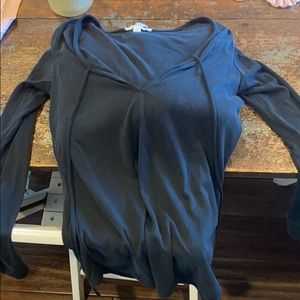 black body con tie long sleeve